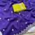 Purple Color handwork work in all over saree with malti work Silk Blend Saree 