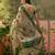 beige green linen cotton blend digital printed kalamkari saree