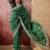 Green bandhani printed saree with embroidered border