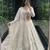 white color Embroidery Sequins Work net Lehenga Choli set