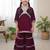 Pink alia cut sharara set