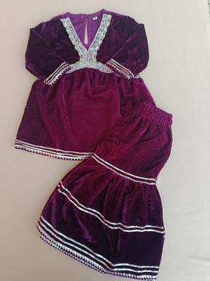 Pink alia cut sharara set 4