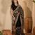 Black georgette heavy embroidered saree with belt kashmiri thread work festive designer saree