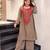 Women's Gorgeous Embroidery Work French Crepe Fabric Straight Kurta Palazzo Set