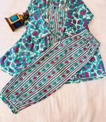 Kurta and afgani salwar set with jacket