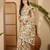 golden beige gold crush silk blend embroidered saree with belt white thread work festive designer saree