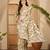 golden beige gold crush silk blend embroidered saree with belt white thread work festive designer saree