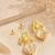 Love birds pearl drop earrings with baroque shell gold-plated earrings