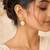 Love birds pearl drop earrings with baroque shell gold-plated earrings