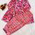 Pink kurta set with jacket