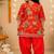 Red patiala kurta set
