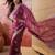 pink embroidered saree with paisley motifs