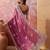 pink embroidered saree with paisley motifs