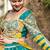 Emerald Color Real Miiror Work Handmade Kodi Lace Attached Cotton Lahenga Choli Set