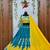 Emerald Color Real Miiror Work Handmade Kodi Lace Attached Cotton Lahenga Choli Set