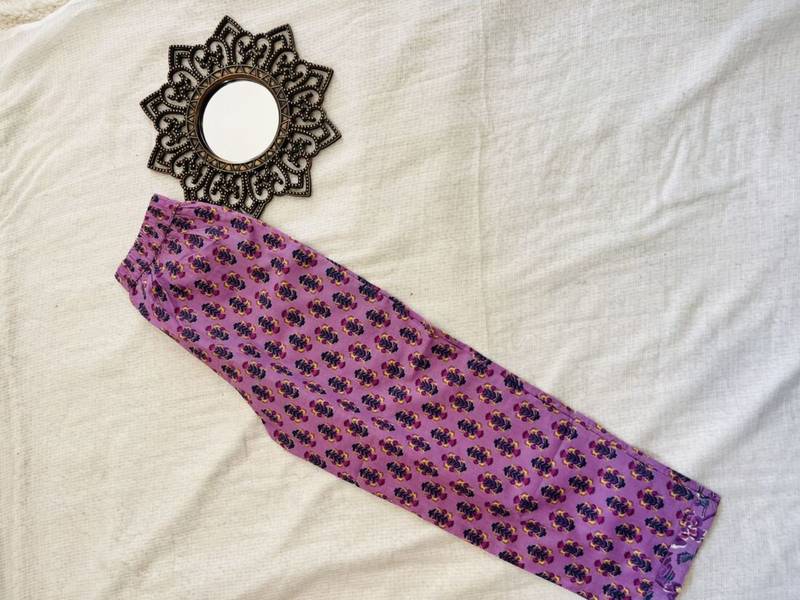 Lavender nyra cut kurta set