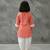 Peach tie-dye kurta set