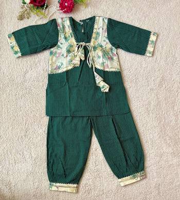 Green afghani kurta set 3