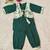 Green afghani kurta set