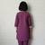 Purple straight kurta set