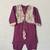 Purple straight kurta set