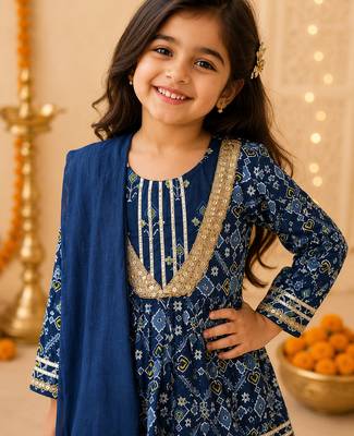 Navy patola sharara set 3