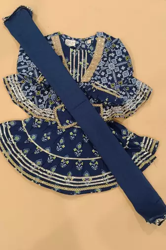 Navy patola sharara set