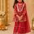 Red patola sharara set