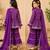 Purple patola sharara set