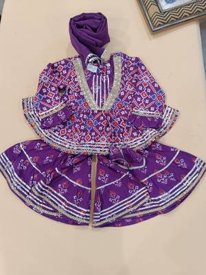 Purple patola sharara set 4