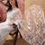 White embroidered sheer saree with floral motifs