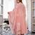 Women's Gorgeous Embroidery Work Chanderi Silk Fabric Flared Anarkali Pant and Dupatta Set