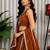 Orange Embroidery and sequins and Aari mirror Silk Blend Lahenga Choli Set