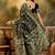black banarasi jacquard saree with rich zari weaving & tassel pallu     includes unstitched blouse