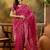 pink banarasi jacquard saree with rich zari weaving & tassel pallu     includes unstitched blouse