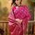pink banarasi jacquard saree with rich zari weaving & tassel pallu     includes unstitched blouse