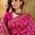 pink banarasi jacquard saree with rich zari weaving & tassel pallu     includes unstitched blouse