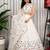 White Embroidery and sequins and Aari mirror Silk Blend Lahenga Choli Set