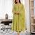 Women's Gorgeous Embroidery Work Chanderi Silk Fabric Flared Anarkali Pant and Dupatta Set