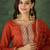 Women's Gorgeous Embroidery Work Silk Fabric Straight Kurta Pant and Dupatta Set
