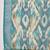 Teal ikat print linen zari saree with belt digital print zari border festive party wear saree