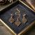 Full lct necklace set with earrings, maang tikka & agate stone | gold plated