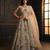cream color Embroidery Sequins Work Net Lehenga Choli set 