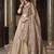 Beige sequins and thread embroidered gold rush fabric lehenga choli dupatta