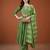 Women's Gorgeous Embroidery Chanderi Fabric Flared Kurta Pant and Dupatta Set