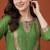 Women's Gorgeous Embroidery Chanderi Fabric Flared Kurta Pant and Dupatta Set