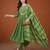 Women's Gorgeous Embroidery Chanderi Fabric Flared Kurta Pant and Dupatta Set