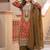 Cofee heavy diamond georgette party wear embroidery suit set