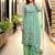 Sky green heavy vertical party wear embroidery suit set