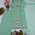 Sky green heavy vertical party wear embroidery suit set